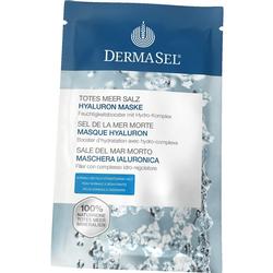 Eine Verpackung der DermaSel Totes Meer Salz Hyaluron Maske.