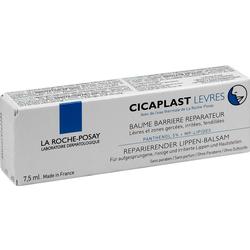 Weiße Verpackung eines reparierenden Lippen-Balsams von La Roche-Posay.